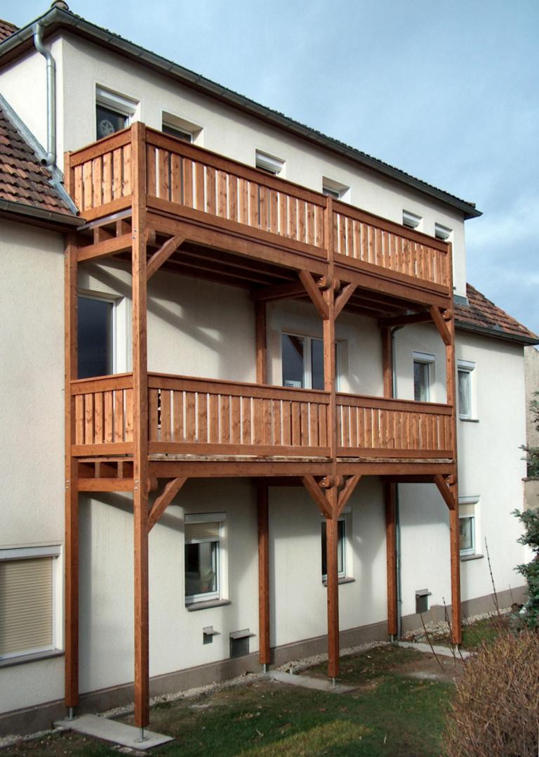 Holzbalkon, Holzbalkone individuell geplant, Holz, Dresden Sachsen